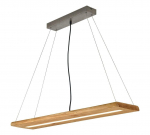 Trio Brad LED piekarama lampa wood brushed steel 323710130 4017807451191