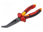 Pliers | curved,universal,elongated | 250mm