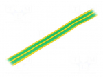 Heat shrink sleeve | thin walled | 3: 1 | 18mm | L: 30m | yellow-green