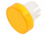 Actuator lens | 22mm | 61 | transparent,yellow | plastic