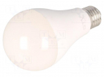 LED lamp | white warm | E27 | 230VAC | 2400lm | 20W | 180&deg; | 3000K