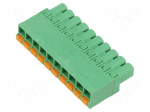 Connector: pluggable terminal block | plug | female | 12A | 300V | 1x10