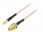 Cable | 0.5m | MMCX male,SMA female | shielded | PTFE | straight | 50&Omega;
