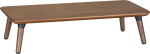 Maclean Wooden Monitor / Laptop Stand, (500x240x120mm), black walnut, max. 20kg, MC-930