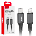 Tahvelarvutid ja tarvikud // USB kaablid // Kabel do ładowania usb-c - lightning iphone pd 20w 100cm fulllink amio-03904