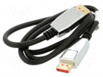 Cable | DisplayPort plug,both sides | PVC | DisplayPort 1.4 | 8K,HDR