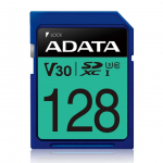 Memory cards ADATA  Premier Pro UHS-I SDXC, 128 GB, Flash memory class 10, U3, V30, 85 MB/s, 100 MB/s