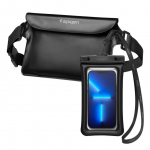 Case universal for sports Spigen  Spigen Aqua Shield A621 waterproof hip bag + floating case - black