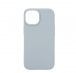 Back panel cover Connect Apple iPhone 13 Premium Magsafe Soft Touch Silicone Case New Function Grey Blue