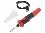Soldering iron: with htg elem | Power: 12W | 5V | Illumin: LED | USB C
