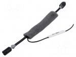 Cable | HC97 socket,HC97 plug | black | straight | 0.25m