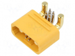 Connector: DC supply | socket | male | AS150U | 70A | 500V | PIN: 6(4+2)
