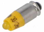 LED lamp | yellow | 12VDC | 12VAC | No.of diodes: 1