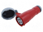 Connector: AC supply 3-phase | plug | female | 16A | 415VAC | 415V | IP&S