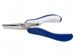 Pliers | smooth gripping surfaces,flat,elongated | ESD | 140mm
