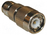 Adapter | TNC male,TNC female | Insulation: PTFE | 50&Omega; | brass | 11GHz