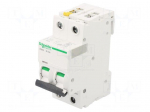 Circuit breaker | 400VAC | Inom: 25A | Poles: 2 | Charact: B | 10kA | IP20