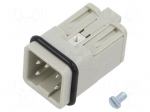 Connector: HDC | contact insert | male | 10A | 400V | Han&reg; A | PIN: 5 | 4+PE