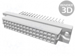 Connector: DIN 41612 | plug | female | PIN: 48 | straight | 2A | a+c | 13mm