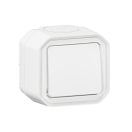 PLEXO PUSH BUTTON NO CONTACT - WHITE - SURFACE