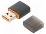 PC extension card: WiFi network | USB A plug | USB 2.0 | black