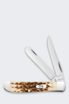 Case Mini Trapper SS Amber Bone Knife
