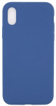 Back panel cover Evelatus Apple iPhone X Premium Soft Touch Silicone Case Blue Cobalt