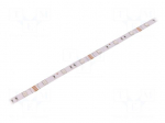 LED tape | RGB | 5050 | 12V | LED/m: 30 | 10mm | IP20 | 7.2W/m