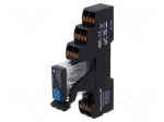 Relay: interface | DPDT | Ucoil: 24VDC | 5A | for DIN rail mounting