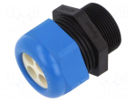 Cable gland | M32 | 1.5 | IP68 | polyamide | black-blue