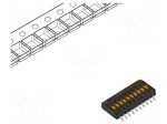 Switch: DIP-SWITCH | Poles number: 10 | OFF-ON | 0.025A/24VDC | Pos: 2
