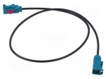 Cable | 500mm | Fakra female,both sides | straight