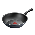 TEFAL Pan | H0561942 | Wok | Diameter 28 cm | Suitable for induction hob | Fixed handle | Black