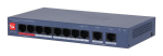 Switch|DAHUA|DH-CS4010-8ET2GT-110|Switch layer L2|8xRJ-45 ports|RJ-45 Ports Type Fast Ethernet (10/100)|2xGigabit Ethernet (copper) ports quantity|8xPower over Ethernet (PoE) ports quantity|Total Power over Ethernet (PoE) budget 110 W|CS4010-8ET2GT-110
