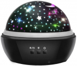Riff RF1037 2in1 Bedside colorful lamp with a projector (+ 2 projector overlays) Black