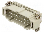 Connector: HDC | contact insert | male | CNE | PIN: 16 | 16A | 600V | 16+PE