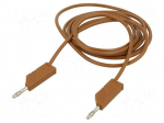 Test lead | 60VDC | 30VAC | 32A | Len: 2m | brown | Cond.cross sec: 2.5mm2