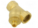 Y-strainer | 1" | max.16bar | brass | Filter: magnetic,mesh | 400um