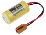 Battery: lithium | 3V | 2/3A,2/3R23 | JAE connector | &Oslash;17x33.5mm