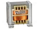 Transformer: mains | 50VA | 230VAC | 115V | 0.42A | Leads: solder lugs