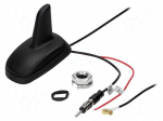 Antenna | SHARK | AM,FM,GPS | DIN,SMB-B | 12VDC | Kind: RG174