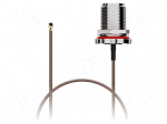 Cable | 0.15m | IPEX MHF 1,N female | brown | -40&divide;85&deg;C | 0&divide;6GHz | 50&Omega;