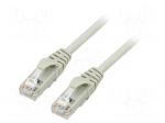 Patch cord | U/UTP | Cat 6 | RJ45 plug,both sides | stranded | Cu | 3m