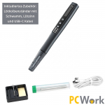 USB-C jootekolb 40W OLED-ekraaniga, kiire 6 sek. kuumenemise ja tarvikutega