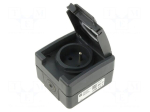 Connector: AC supply | power supply | socket | 2P+PE | 250VAC | 16A
