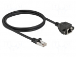 Extender Ethernet | S/FTP | Cat 6a | RJ45 socket,RJ45 plug | 1m | LSZH