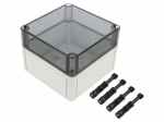 Enclosure: multipurpose | X: 130mm | Y: 130mm | Z: 99mm | TK PC | grey