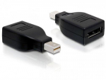 Delock Mini DisplayPort to DisplayPort Adapter, Black
