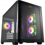 Fortron FSP S380-BA, Tower Case (Black, Tempered Glass x 2)