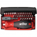 Wiha Collector Standard bit set, 25mm, 32-piece, black/red, 1/4", with plug-in handle
